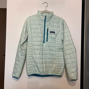 Patagonia Women’s Nano Puff Pullover XS Mint Green